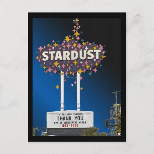 Stardust Las Vegas Vector Grafikkarten #14 Postkarte (Vorderseite)