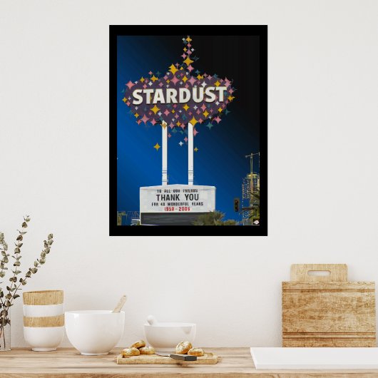 Stardust Las Vegas Vector Grafisches Poster #14 (Küche)