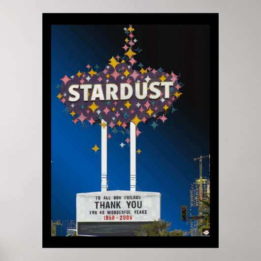 Stardust Las Vegas Vector Grafisches Poster #14 (Vorne)