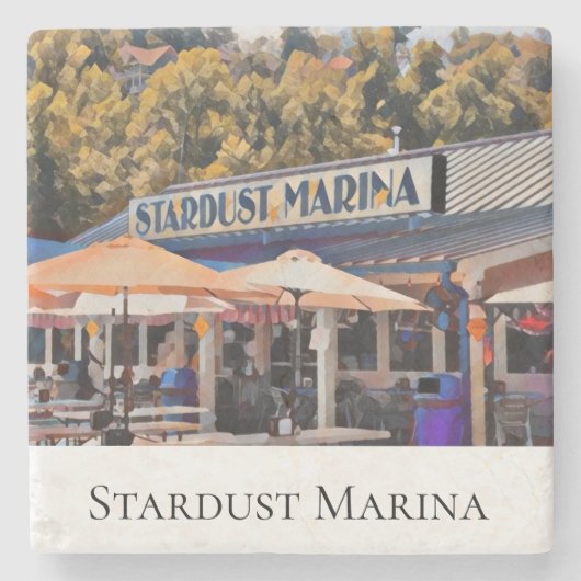 Stardust Marina Stein Untersetzer (Vorderseite)