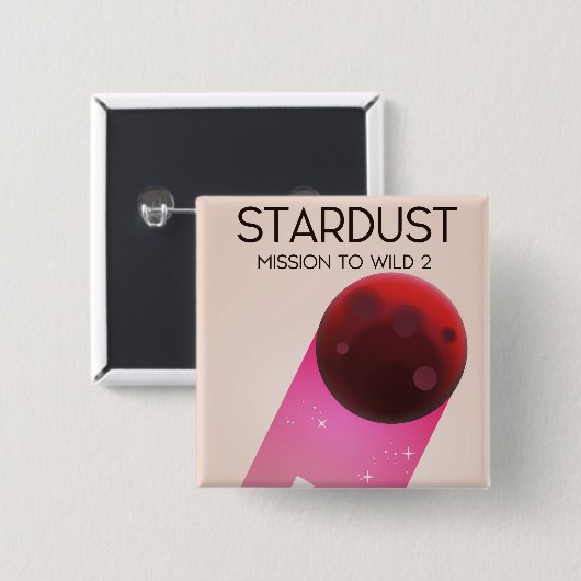 Stardust-Mission nach Comet Wild 2 Button (Vorne & Hinten)