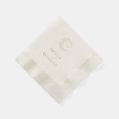 Stardust Monogram Wedding Invitations Serviette (Ecke)