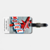 Stardust Motel Sign Gepäckanhänger (Rückseite horizontal)