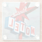 Stardust Motel Sign Glasuntersetzer (Rückseite)