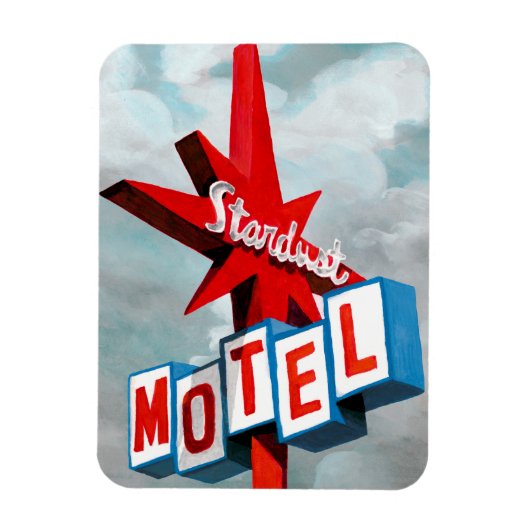 Stardust Motel Sign Magnet (Vertikal)