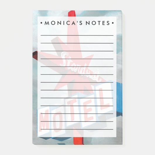 Stardust Motel Sign Post-it Klebezettel (Vorderseite)