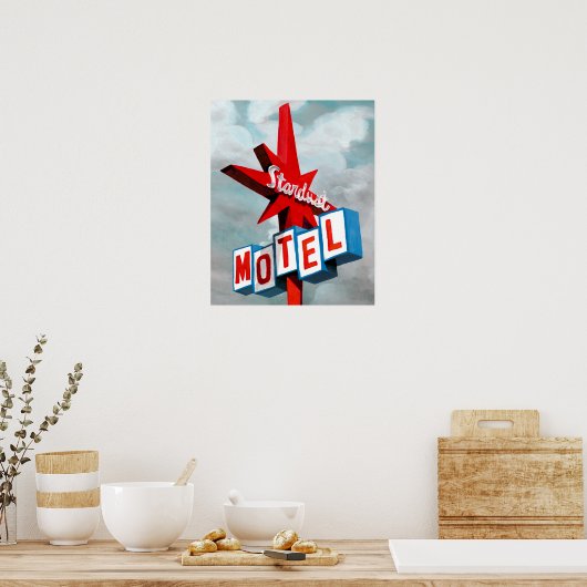 Stardust Motel Sign Poster (Küche)