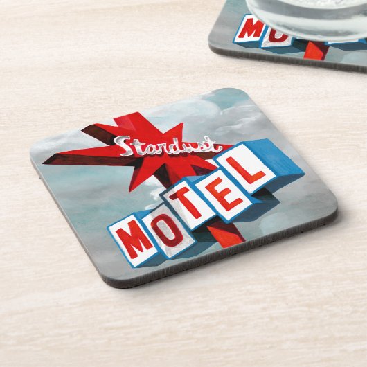Stardust Motel Sign Untersetzer (Linke Seite)