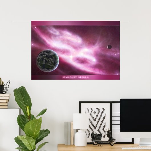 Stardust Nebula Poster (Heimbüro)