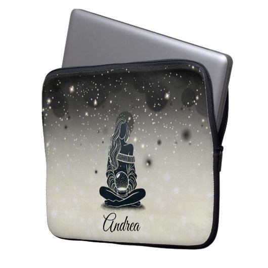 Stardust-Reflektionen Laptopschutzhülle (Vorderseite Links)