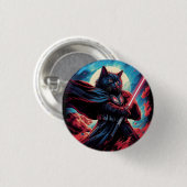 Stardust Samurai | Katzenkrieger Button (Vorne & Hinten)