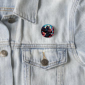 Stardust Samurai | Katzenkrieger Button (Beispiel)