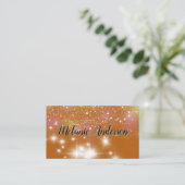 Stardust Sparkle Hintergrund Visitenkarte (Stehend Vorderseite)