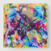 Stardust Wall Clock Quadratische Wanduhr (Vorderseite)