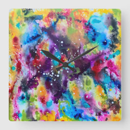 Stardust Wall Clock Quadratische Wanduhr