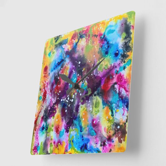 Stardust Wall Clock Quadratische Wanduhr (Winkel)