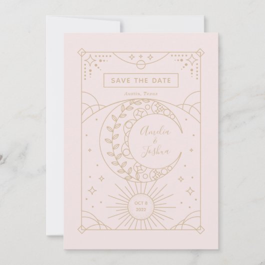 Stardust Wedding Foto Save the Date (Vorderseite)