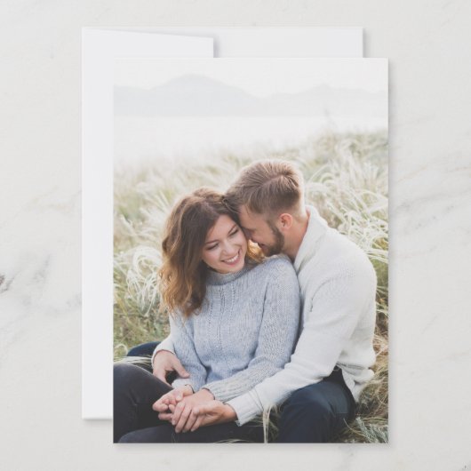 Stardust Wedding Foto Save the Date (Rückseite)