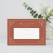 Stardust Wedding RSVP Card (Stehend Vorderseite)