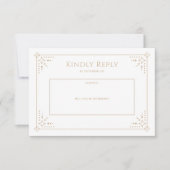 Stardust Wedding RSVP Card (Vorderseite)