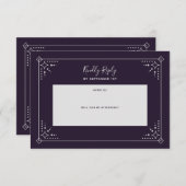 Stardust Wedding RSVP Card (Vorne/Hinten)