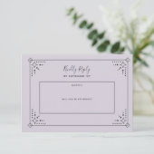 Stardust Wedding RSVP Card (Stehend Vorderseite)