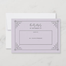 Stardust Wedding RSVP Card