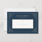 Stardust Wedding RSVP Card (Vorderseite)
