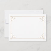 Stardust Wedding RSVP Card Karte (Rückseite)
