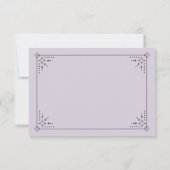 Stardust Wedding RSVP Card Karte (Rückseite)