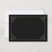 Stardust Wedding RSVP Card Karte (Rückseite)