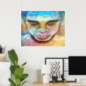 Stare of a Warrior Poster (Heimbüro)