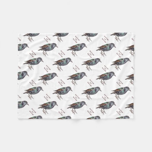 Stare sind Schätzchen Fleecedecke (Vorderseite (Horizontal))