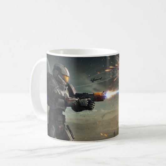 Starfall Explosion: Armored Space Warrior Kaffeetasse (Vorderseite Links)