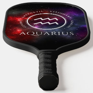 Starfield Aquarius Water Bearer Western Zodiac Pickleball Schläger