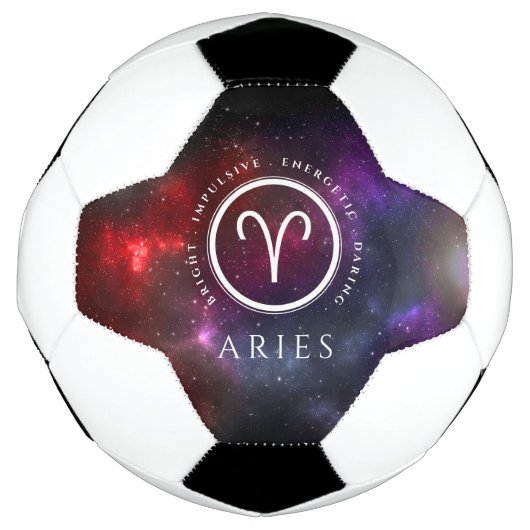Starfield Aries Ram Western Zodiac Fußball (Vorderseite)