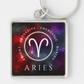Starfield Aries Ram Western Zodiac Schlüsselanhänger (Vorne)