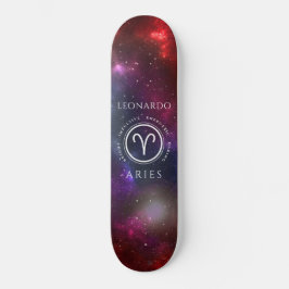 Starfield Aries Ram Western Zodiac Skateboard