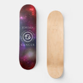 Starfield Cancer Crab Western Zodiac Skateboard (Vorderseite)