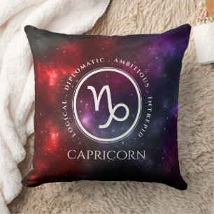 Starfield Capricorn Ziege Western Zodiac Kissen