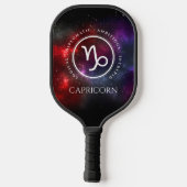 Starfield Capricorn Ziege Western Zodiac Pickleball Schläger (Rückseite)