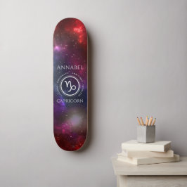 Starfield Capricorn Ziege Western Zodiac Skateboard