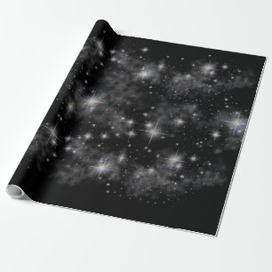 Starfield dreifaches Mond-Papier Geschenkpapier
