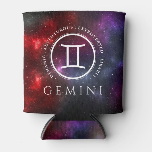 Starfield Gemini Twins Western Zodiac Dosenkühler (Vorderseite)