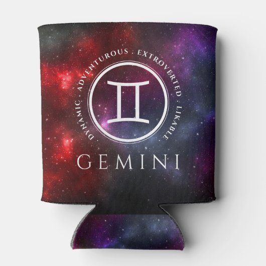 Starfield Gemini Twins Western Zodiac Dosenkühler (Rückseite)