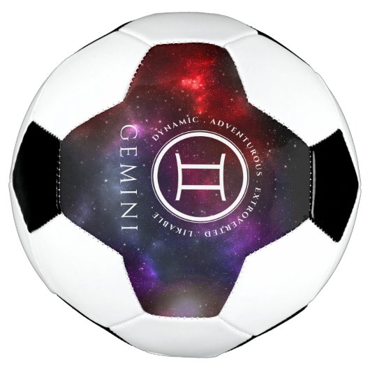 Starfield Gemini Twins Western Zodiac Fußball (Gedreht)