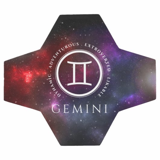 Starfield Gemini Twins Western Zodiac Fußball (Flach)