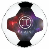 Starfield Gemini Twins Western Zodiac Fußball (Vorderseite)