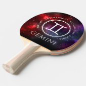 Starfield Gemini Twins Western Zodiac Tischtennis Schläger (Vorderseite)