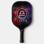 Starfield Libra Scales Western Zodiac Pickleball Schläger (Rückseite)